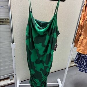 Green Camouflage Dress (plus size)